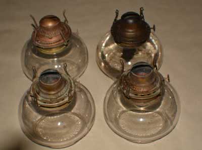 Antique JM Brunswick & Balke Kerosene Billiard Light Fonts