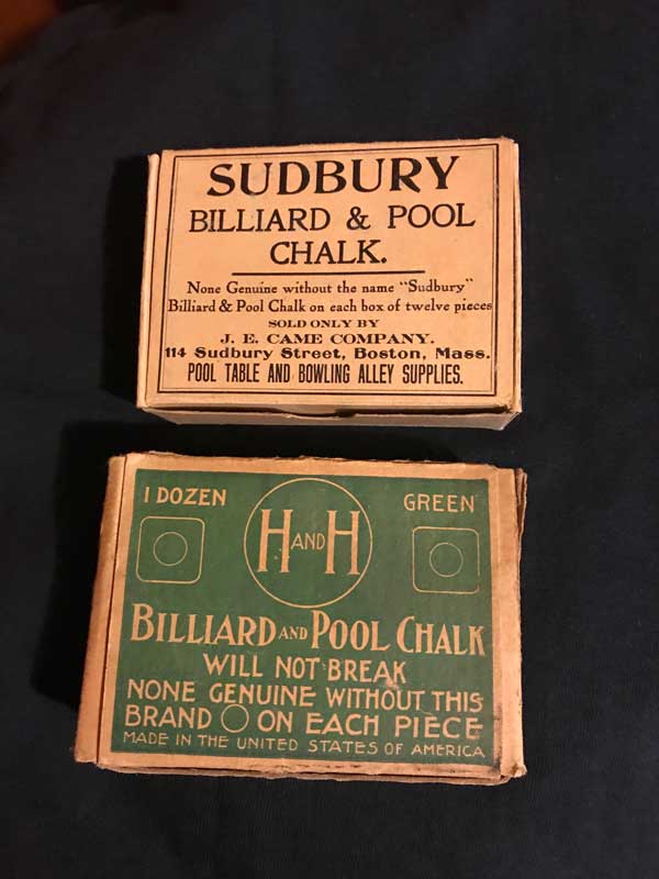 Antique Billiard Chalk H&H - Sudbury