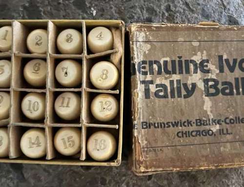 Antique BBC Ivory Tally Ball Set With Box c1880’s
