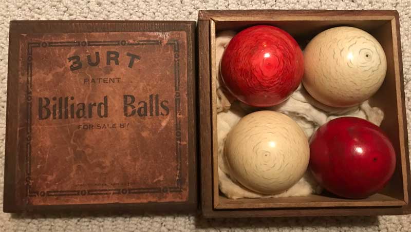 Antique Ivory Burt Four Ball Set