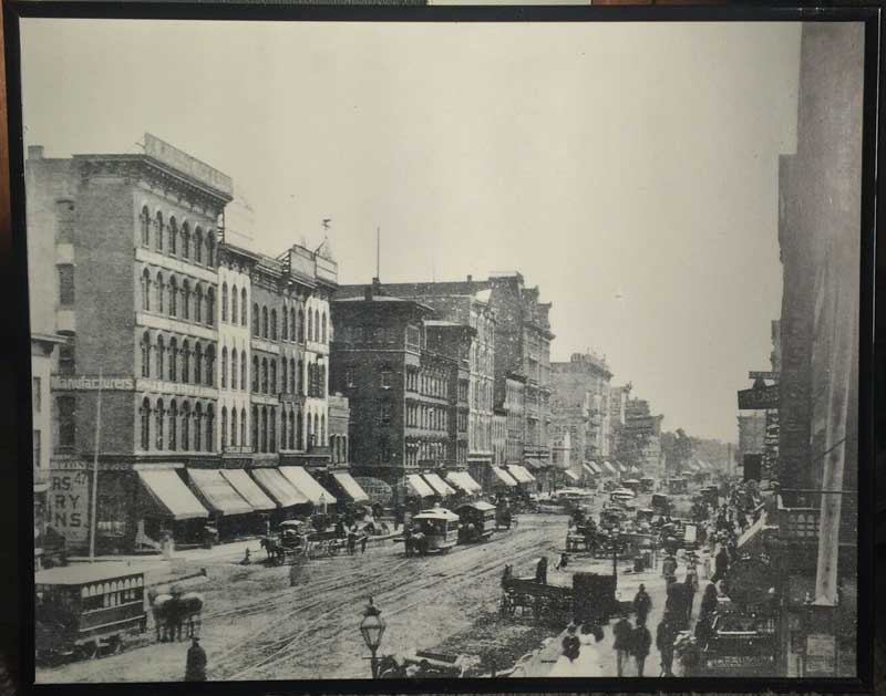 JM Brunswick & Bro's Co Photograph, 47,49 & 59 State Street Chicago c1871
