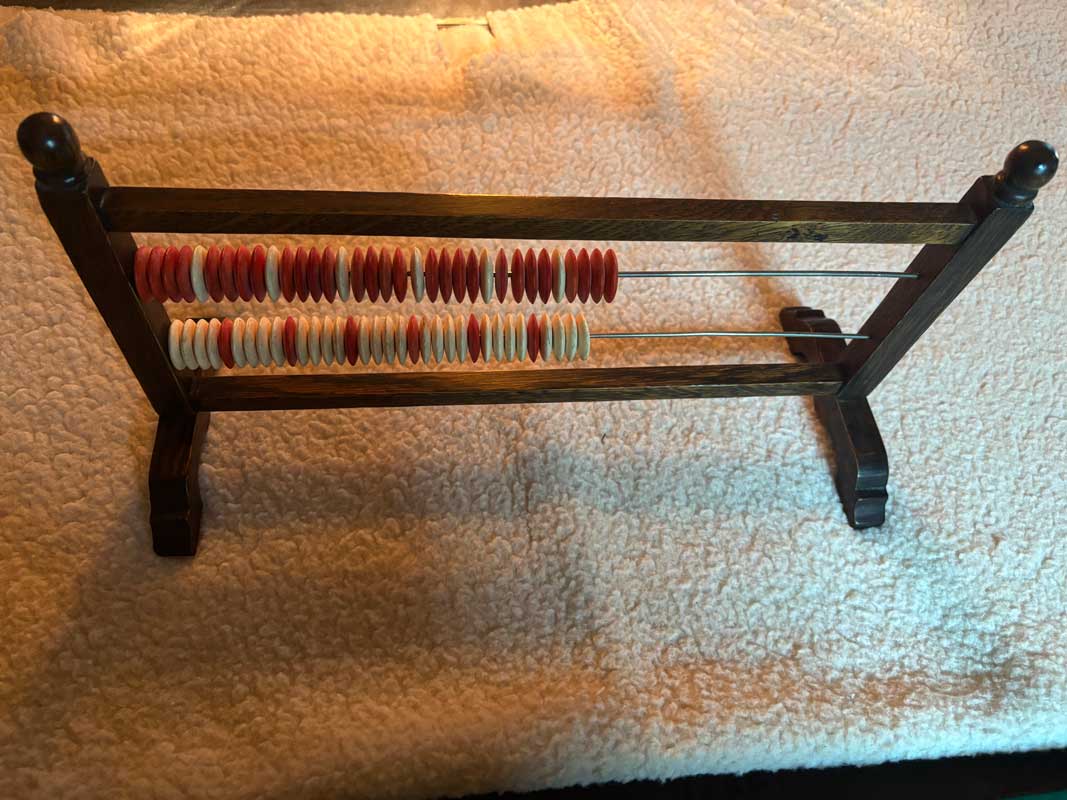 Antique Billiard Mantel Top Score Keeper c1900