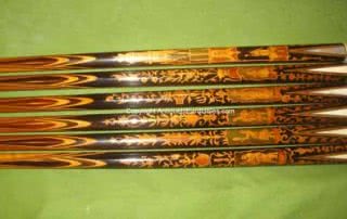 Antique French Marquetry Billiard Cues